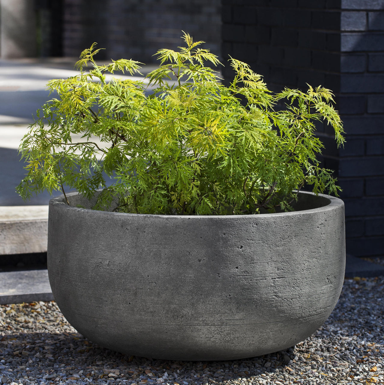 Campania International Cast Stone Low Tribeca Planter Urn/Planter Campania International 