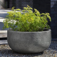 Thumbnail for Campania International Cast Stone Low Tribeca Planter Urn/Planter Campania International 