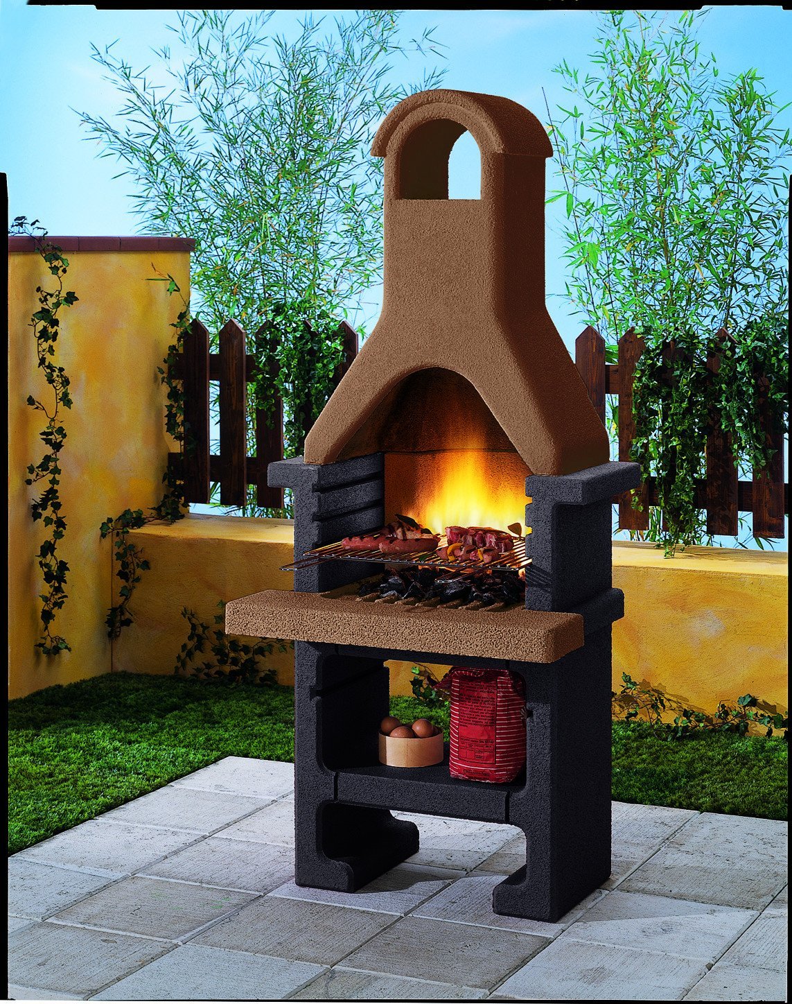 Palazzetti PANTELLERIA Barbecue Outdoor Cooking Grill By Paini Pizza Ovens Paini 