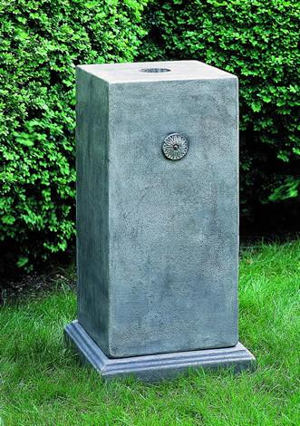 Campania International Cast Stone Medallion Pedestal Urn/Planter Campania International 