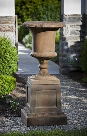 Campania International Cast Stone Williamsburg Jefferson Pedestal Urn/Planter Campania International 