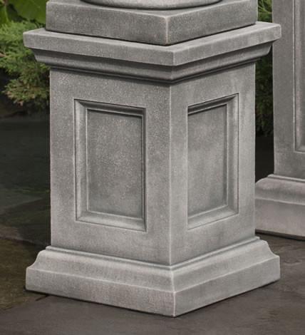 Campania International Cast Stone Low Lenox Pedestal Urn/Planter Campania International 