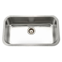 Thumbnail for Houzer Eston Series Undermount Stainless Steel Large Single Bowl Kitchen Sink, 16 Gauge Kitchen Sink - Undermount Houzer 