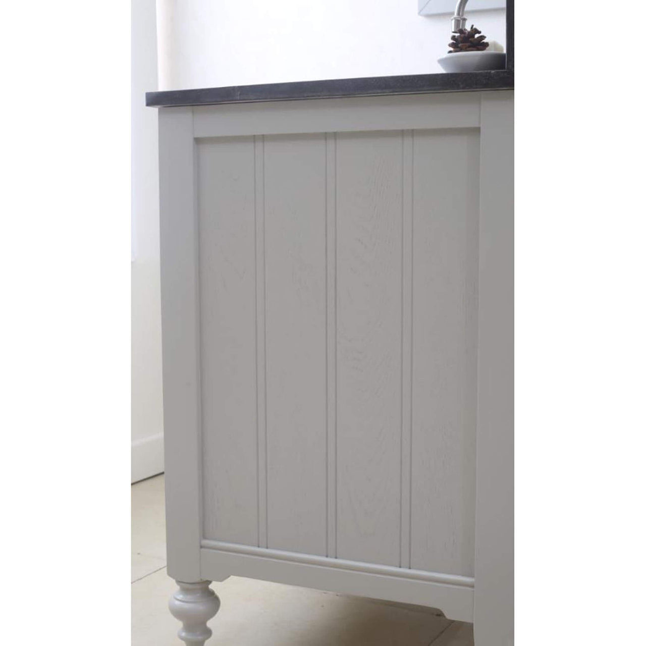 POTENZA 30" Earl Grey Single Sink Bathroom Vanity With Matching Framed Mirror Vanity Water Creation 