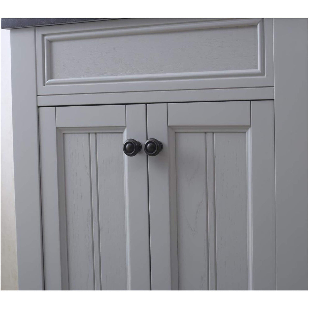 POTENZA 30" Earl Grey Single Sink Bathroom Vanity With Matching Framed Mirror Vanity Water Creation 