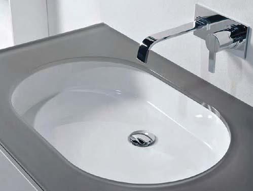 Cantrio Undermount Porcelain Bathroom SInk PS-110 Solid Surface Series Cantrio 