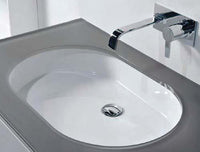 Thumbnail for Cantrio Undermount Porcelain Bathroom SInk PS-110 Solid Surface Series Cantrio 