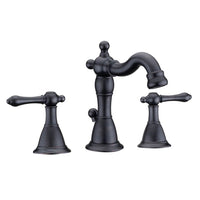 Thumbnail for Virtu USA PS-263-ORB Andreus Oil Rubbed Bronze Single Handle Faucet Bathroom Faucet Virtu USA 