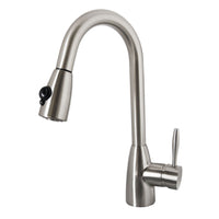 Thumbnail for Virtu USA PSK-1001-BN Neptune Brushed Nickel Single Handle Faucet Kitchen Faucet Virtu USA 