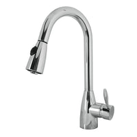 Thumbnail for Virtu USA PSK-1001-PC Neptune Polished Chrome Single Handle Faucet Kitchen Faucet Virtu USA 
