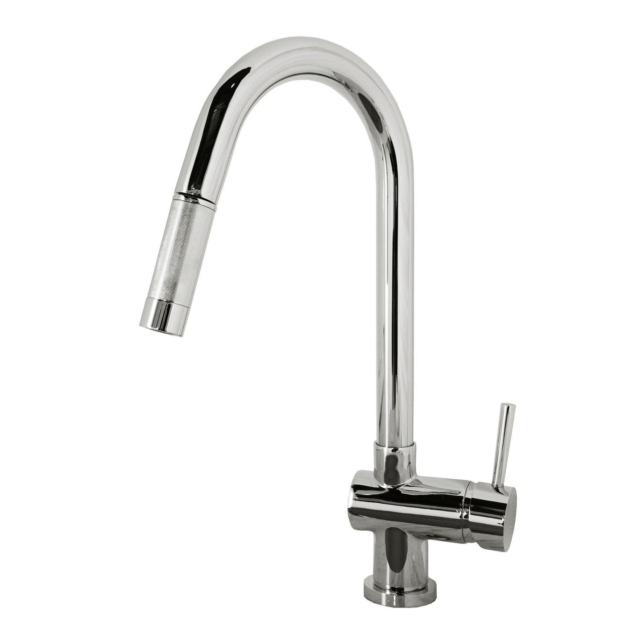 Virtu USA PSK-1002-PC Huya Polished Chrome Single Handle Faucet Kitchen Faucet Virtu USA 