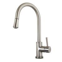 Thumbnail for Virtu USA PSK-1003-BN Sedna Brushed Nickel Single Handle Faucet Kitchen Faucet Virtu USA 