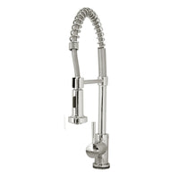 Thumbnail for Virtu USA PSK-1004-PC Triton Polished Chrome Single Handle Faucet Kitchen Faucet Virtu USA 