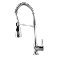 Thumbnail for Virtu USA PSK-1005-PC Neso Polished Chrome Single Handle Faucet Kitchen Faucet Virtu USA 
