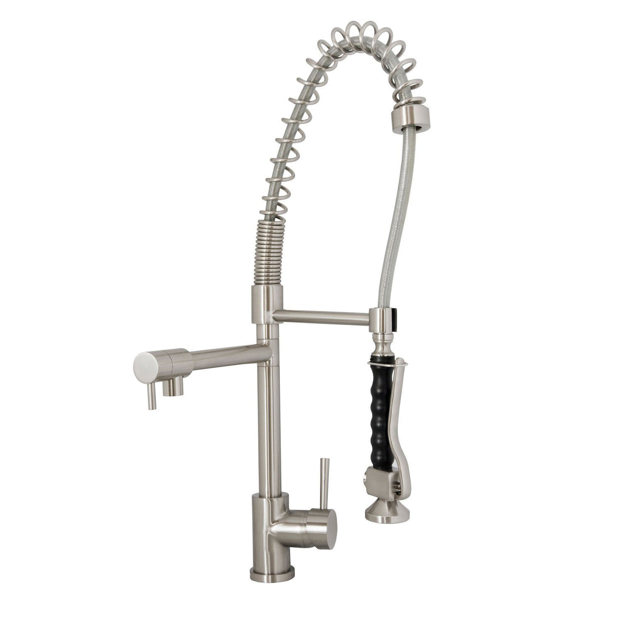 Virtu USA PSK-1006-BN Torlan Brushed Nickel Single Handle Faucet Kitchen Faucet Virtu USA 