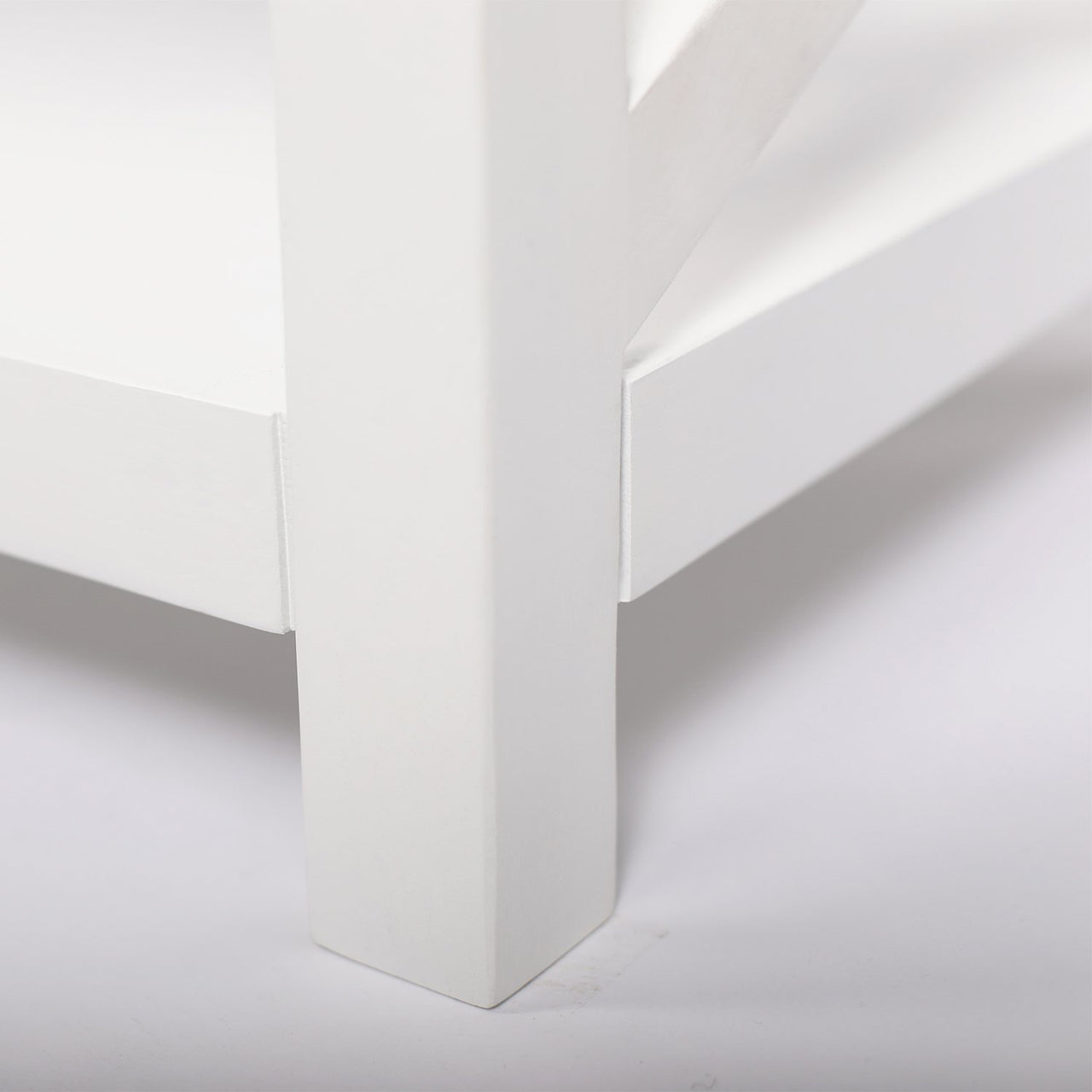 Agatha 44" Rectangular Italian Carrara White Marble Coffee Table with Color Solid Wood Legs Writing Desk The Bianco Collection 