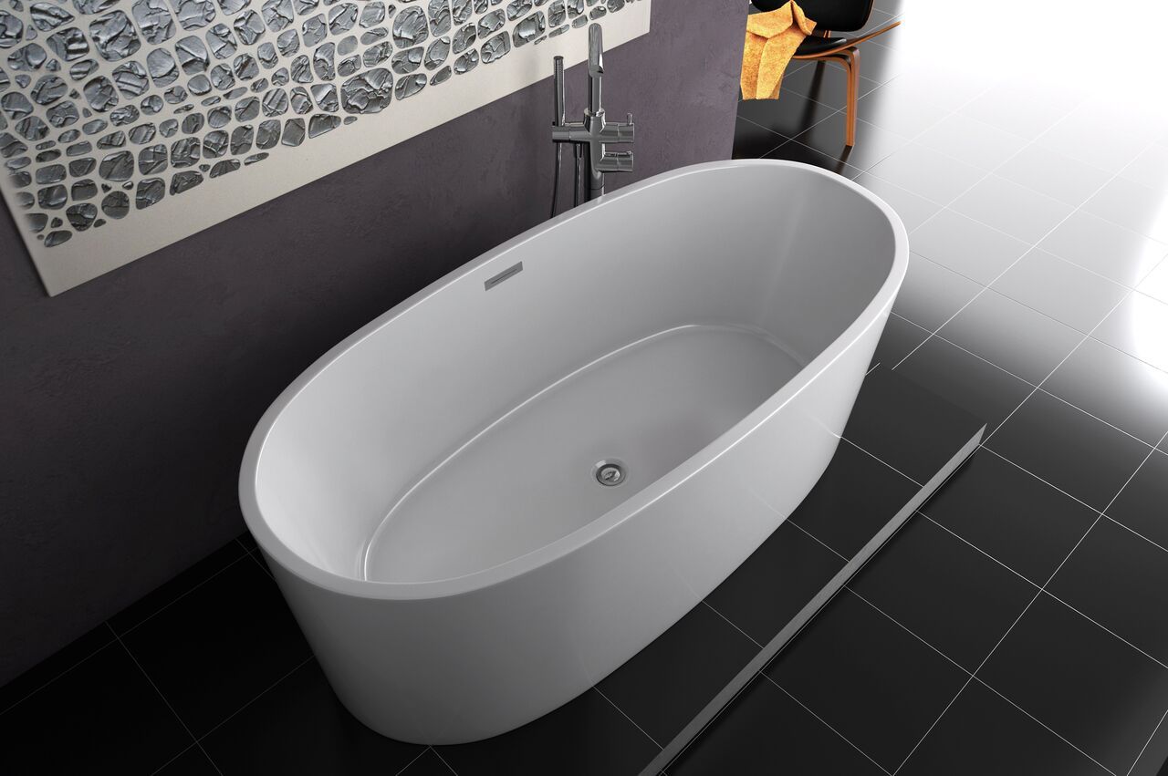 Latoscana Perlato Firenze 67" Freestanding Soaker Tub bathtub and showerhead faucet systems Latoscana 