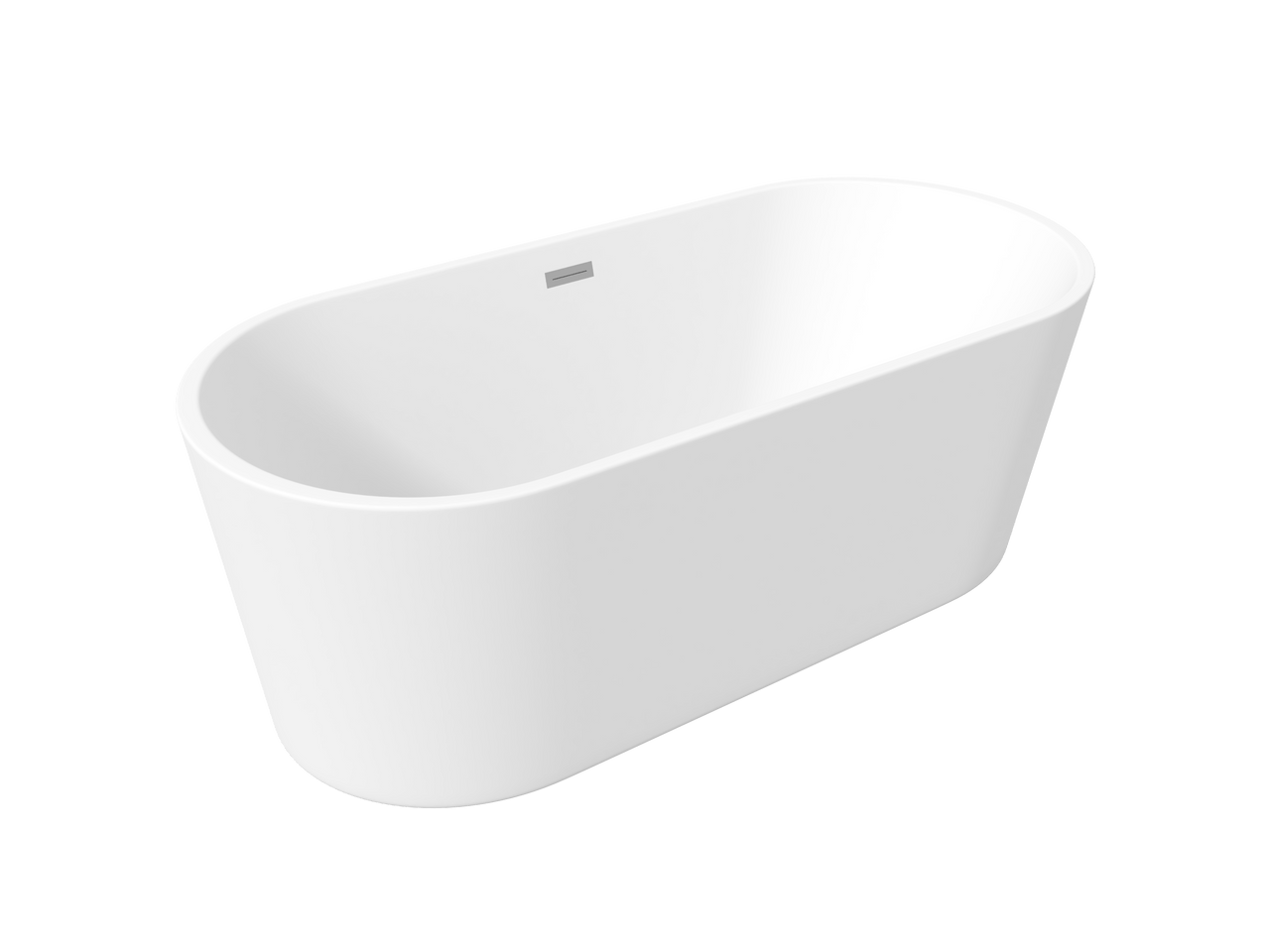 Latoscana Perlato Milano 59" Freestanding Soaker Tub FreeStanding Bathtub Latoscana 