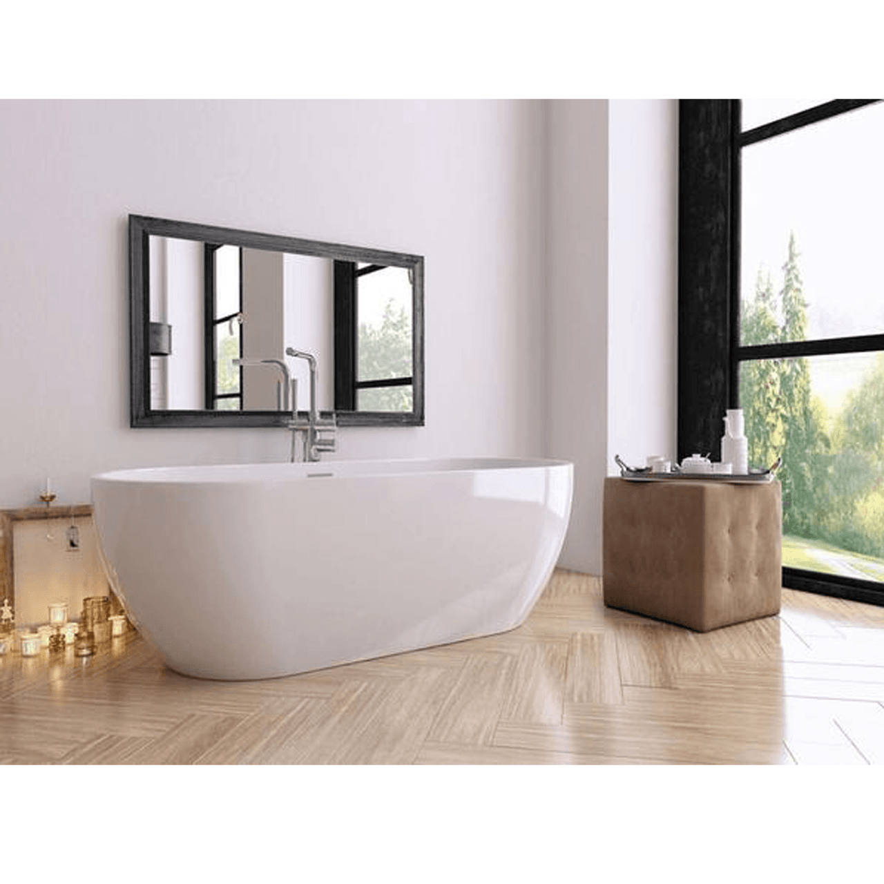 Latoscana Perlato Venezia 70" Freestanding Soaker Tub bathtub and showerhead faucet systems Latoscana 