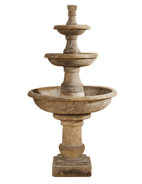 Thumbnail for Pavana Three Tier Outdoor Cast Stone Garden Fountain Fountain Tuscan 