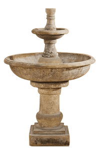 Thumbnail for Pavana Two Tier Outdoor Cast Stone Garden Fountain Fountain Tuscan 