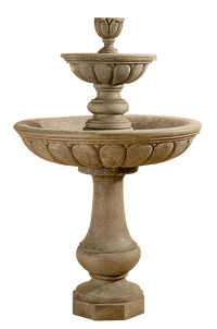 Thumbnail for Peotta Two Tier Outdoor Cast Stone Garden Fountain Fountain Tuscan 