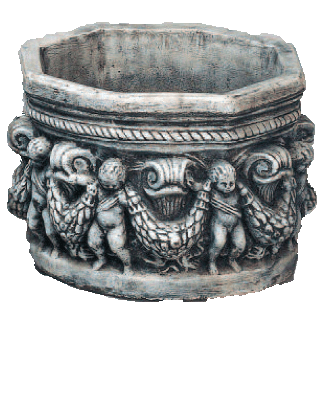 Positano Angel Pot Cast Stone Outdoor Garden Planter Planter tuscan 