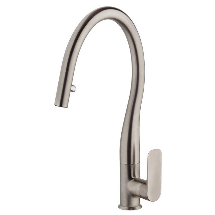 Single handle pull-down spray kitchen faucet Kitchen Faucet lastoscana Brushed Nickel 