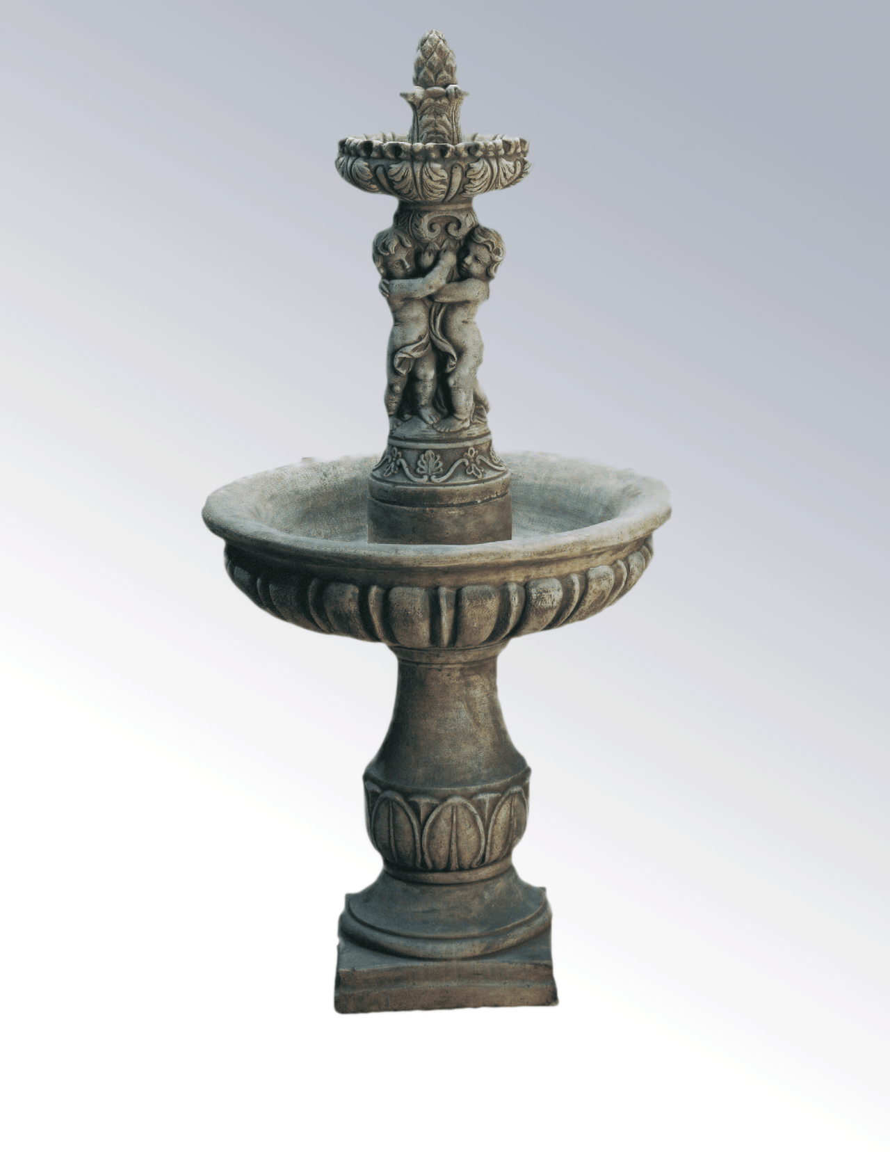 Putti Cast Stone Outdoor Fountain Fountain Tuscan 