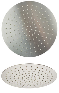 Thumbnail for Latoscana RDPW75910 Anti-Limestone Ultra-Thin Shower Head In Stainless Steel Brushed Nickel Shower Head Latoscana 