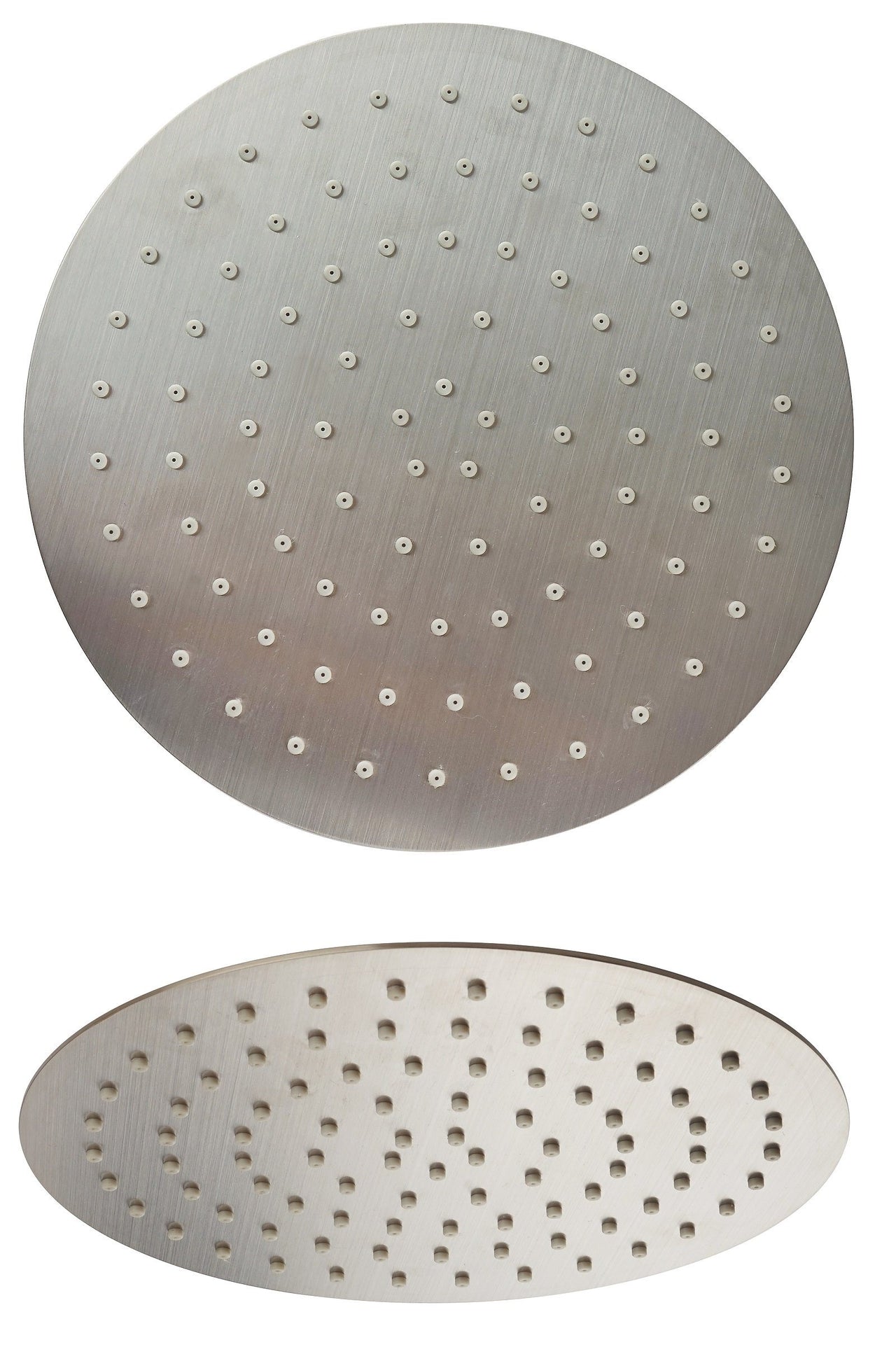 Latoscana RDPW75912 Anti-Limestone Ultra-Thin Shower Head In Stainless Steel Brushed Nickel Shower Head Latoscana 