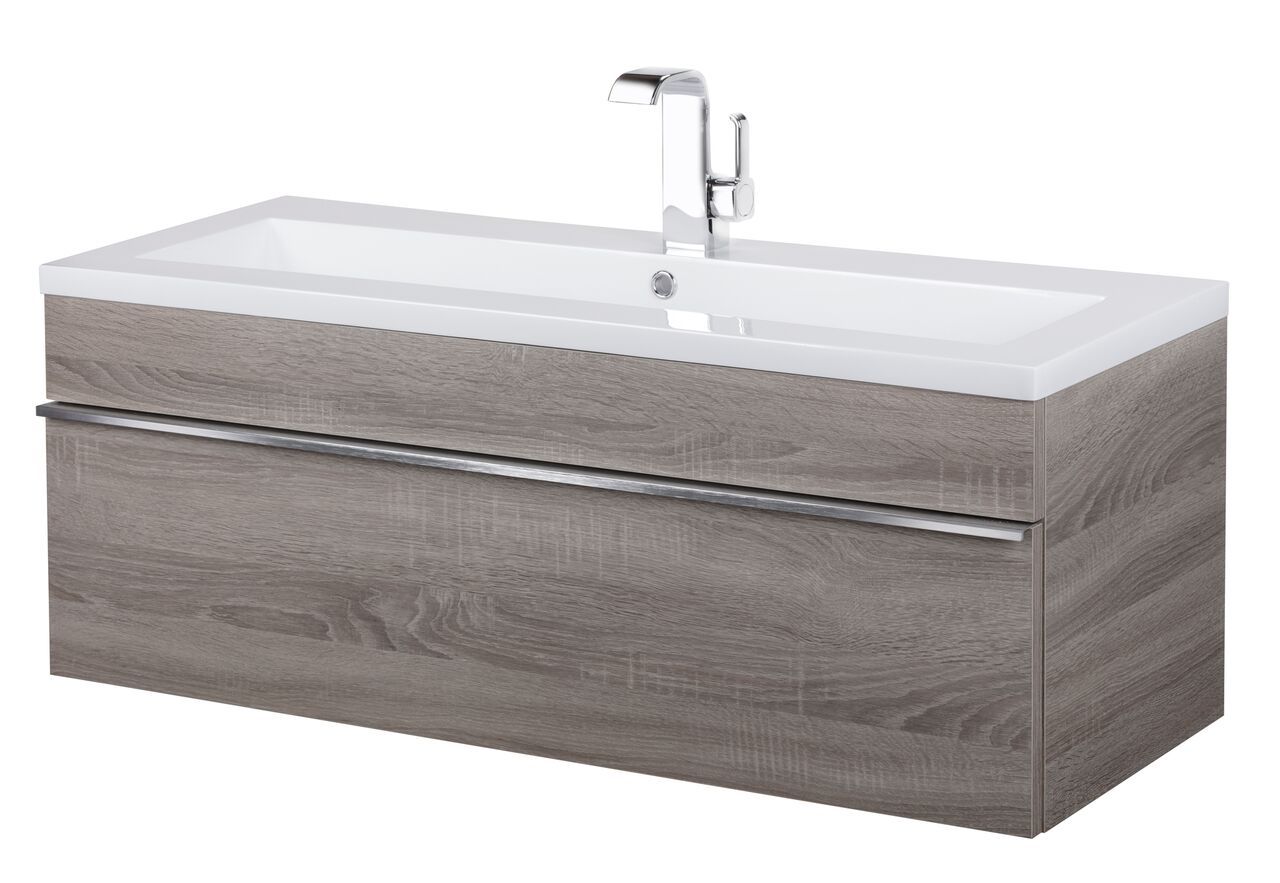 Trough Collection 42" Wall Mount Modern Bathroom Vanity - Dorato By Cutler Cutler Kitchen & Bath Vanity 