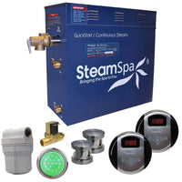 Thumbnail for SteamSpa RY1050BN-A Royal 10.5 KW QuickStart Acu-Steam Bath Generator Package with Built-in Auto Drain in Brushed Nickel Steam Generators SteamSpa 