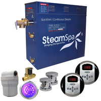 Thumbnail for SteamSpa RY1050CH-A Royal 10.5 KW QuickStart Acu-Steam Bath Generator Package with Built-in Auto Drain in Polished Chrome Steam Generators SteamSpa 
