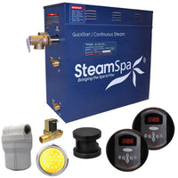 Thumbnail for SteamSpa Royal 4.5 KW QuickStart Acu-Steam Bath Generator Package with Built-in Auto Drain in Oil Rubbed Bronze Steam Generators SteamSpa 