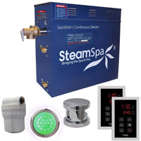 Thumbnail for SteamSpa Royal 9 KW QuickStart Acu-Steam Bath Generator Package in Polished Chrome Steam Generators SteamSpa 