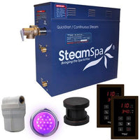 Thumbnail for SteamSpa RYT450OB Royal 4.5 KW QuickStart Acu-Steam Bath Generator Package in Oil Rubbed Bronze Steam Generators SteamSpa 
