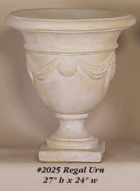 Regal Urn Cast Stone Outdoor Garden Planter Planter Tuscan 