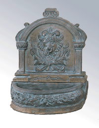 Thumbnail for Romana Table Top Cast Stone Outdoor Garden Fountain With Spout Fountain Tuscan 
