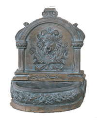 Thumbnail for Romana Table Top Cast Stone Outdoor Garden Fountain With Spout Fountain Tuscan 