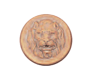 Round Lion Head Cast Stone Outdoor Asian Collection Wall Ornament Tuscan 