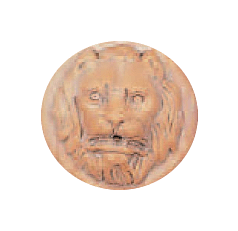 Round Lion Head Cast Stone Outdoor Asian Collection Wall Ornament Tuscan 