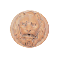 Thumbnail for Round Lion Head Cast Stone Outdoor Asian Collection Wall Ornament Tuscan 