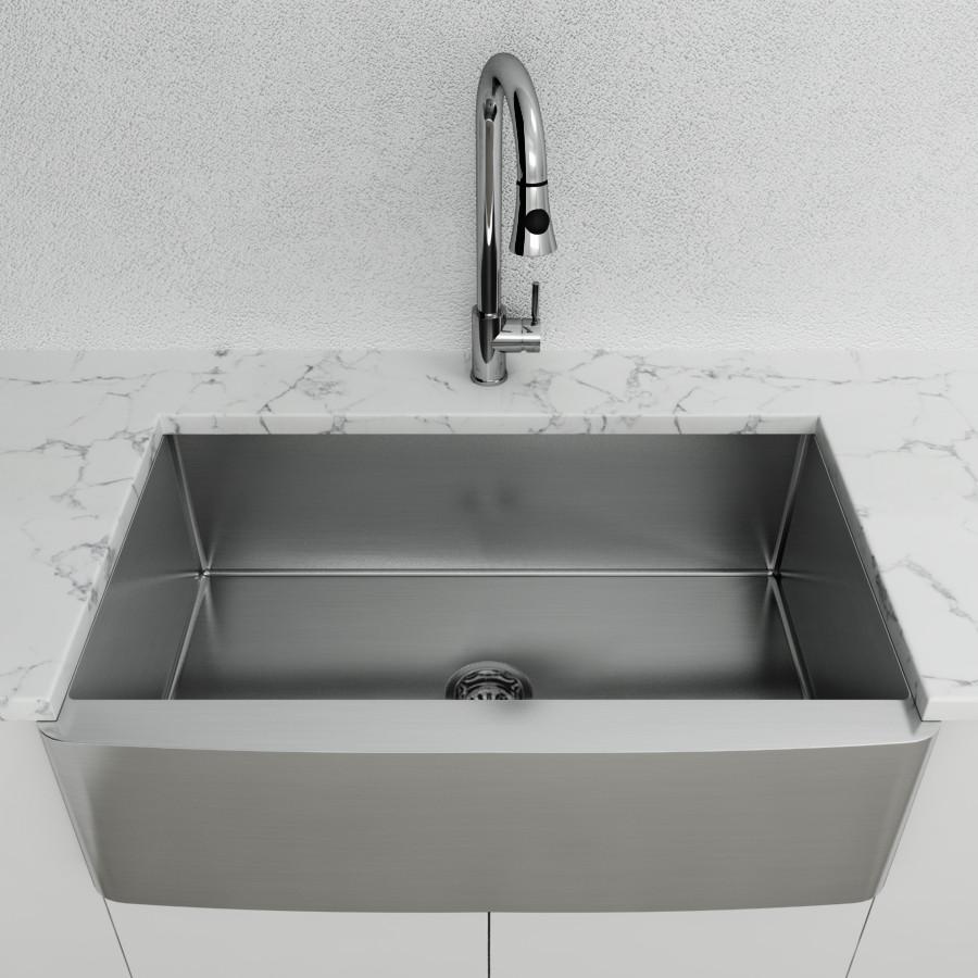 Cantrio Stainless Steel 33" Apron front sink Kitchen Steel Series Cantrio 