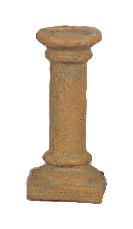 Rustico Candleholder Cast Stone Outdoor Asian Collection Wall Ornament Tuscan Tall Natural (N) 