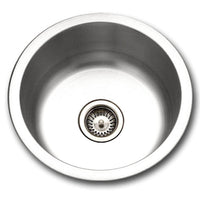 Thumbnail for Houzer Hospitality Series Topmount Stainless Steel Round Bar/Prep Sink Bar Sink - Topmount Houzer 