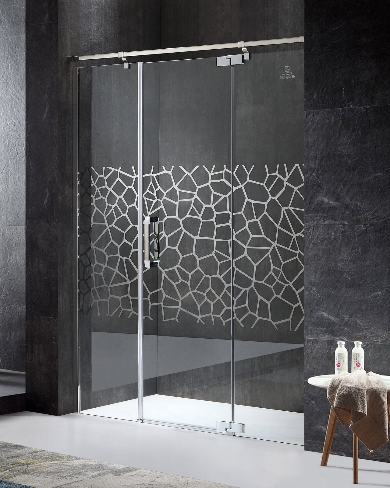 ANZZI Grove Series SD-AZ30CH-R Shower Doors Shower Doors ANZZI 