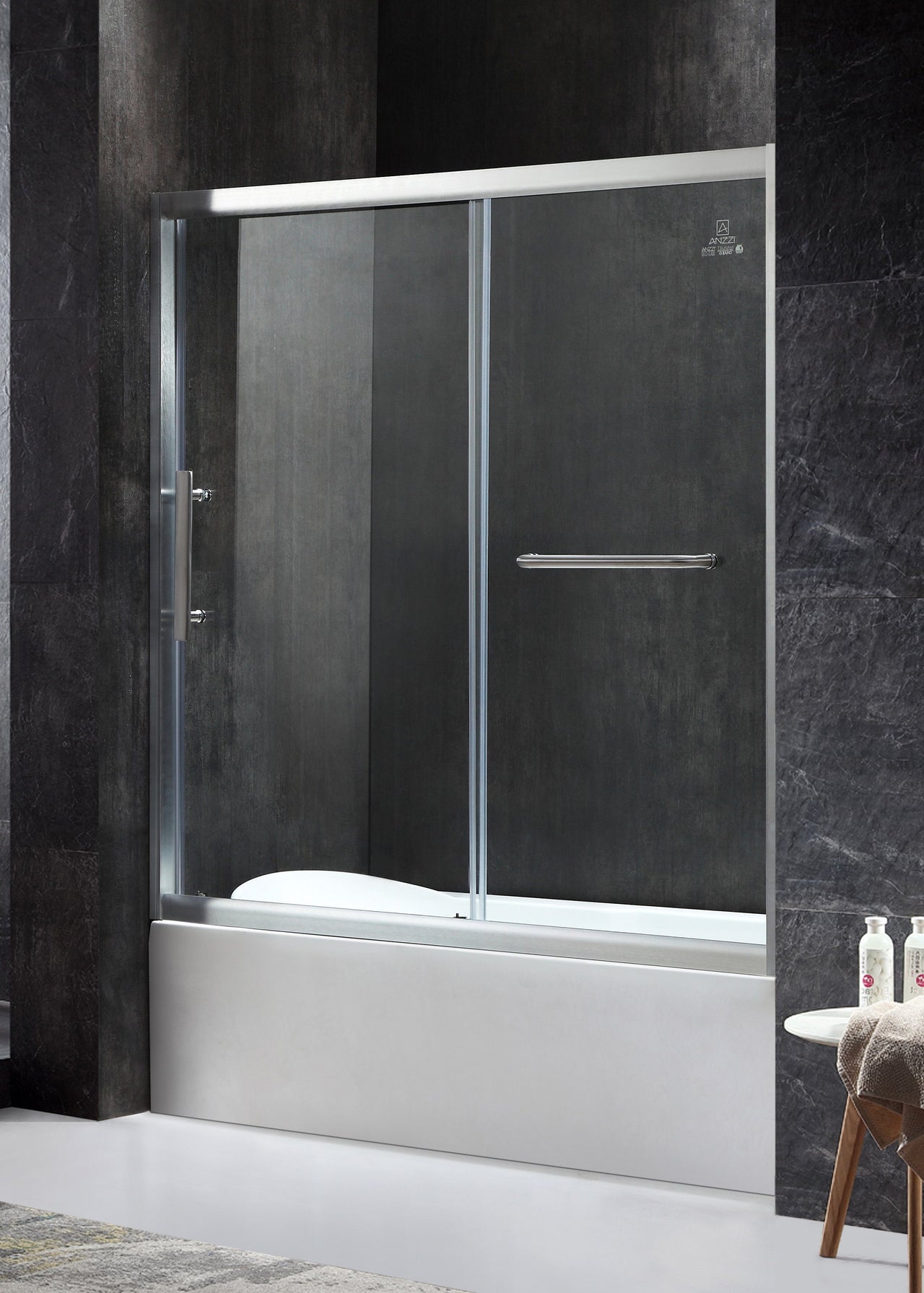 ANZZI Keep Series SD-AZ45BN-L Shower Doors Shower Doors ANZZI 