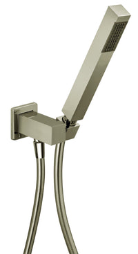 Thumbnail for Latoscana Brass Shower Kit With Joint, Water Outlet In Brushed Nickel bathtub and showerhead faucet systems Latoscana 
