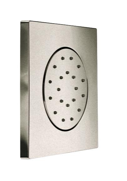 Latoscana Square body jet Brushed Nickel Shower Head Latoscana 